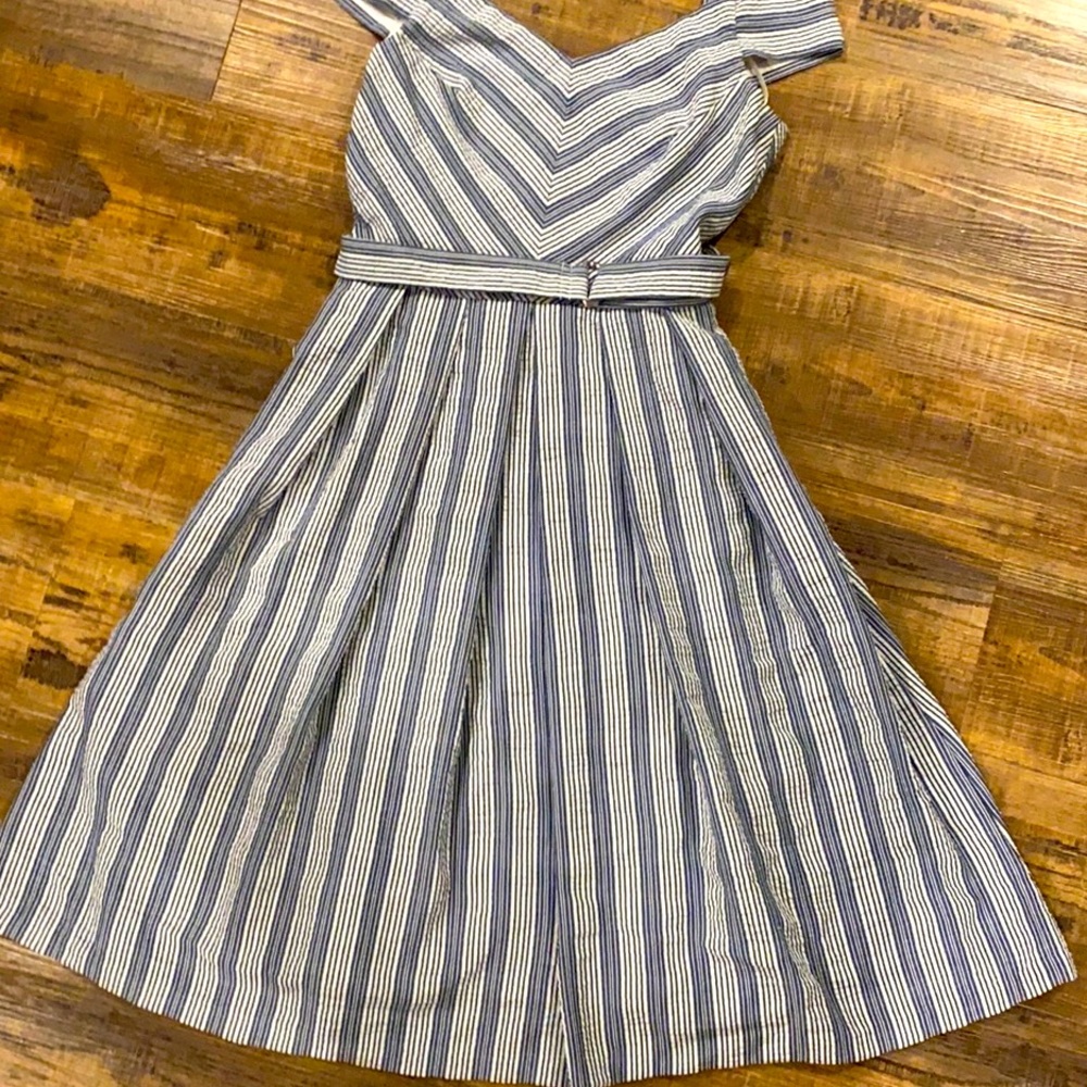 White and Blue Dress